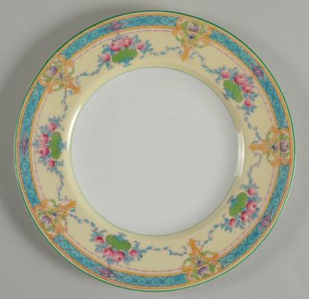 Melba Cream Rim Salad Plate