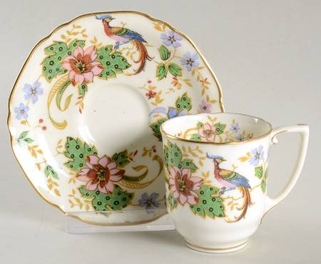 Melrose Flat Demitasse Cup & Saucer Set