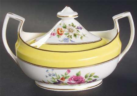 Miranda Yellow Sugar Bowl & Lid