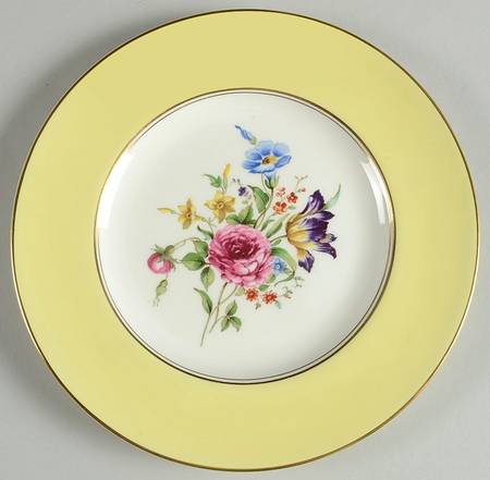 Miranda Yellow Salad Plate