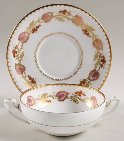 Montpelier Flat Cream Soup Bowl & Saucer Set