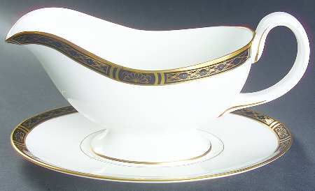 Mountbatten Black Gravy Boat & Underplate