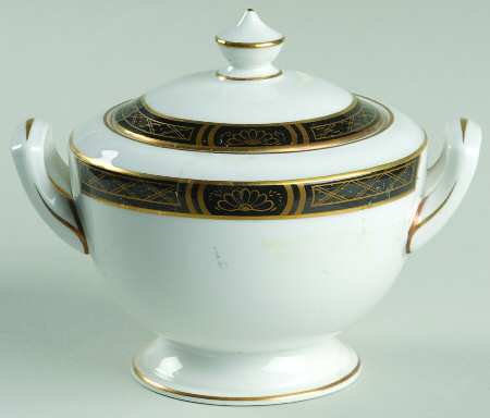 Mountbatten Black Sugar Bowl & Lid