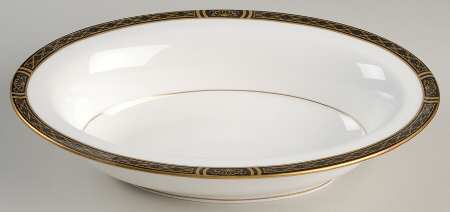 Mountbatten Black 10" Oval Vegetable Bowl