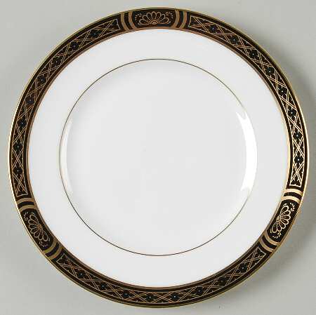Mountbatten Black Bread & Butter Plate