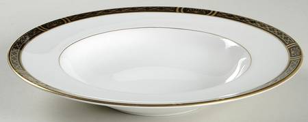 Mountbatten Black Large Rim Soup Bowl