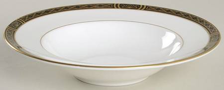 Mountbatten Black Rim Soup Bowl