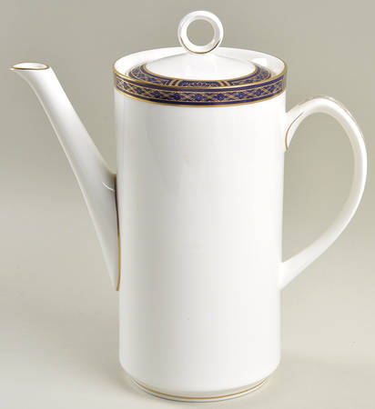 Mountbatten Cobalt Blue (Gold Trim) Coffee Pot & Lid