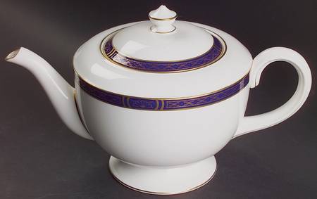 Mountbatten Cobalt Blue (Gold Trim) Teapot & Lid