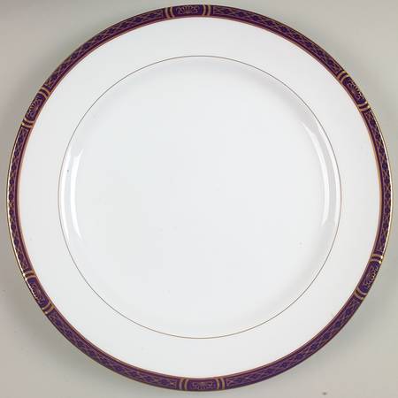 Mountbatten Cobalt Blue (Gold Trim) 12" Chop Plate (Round Platter)
