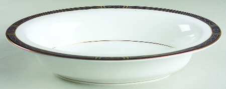 Mountbatten Cobalt Blue (Gold Trim) 10" Oval Vegetable Bowl