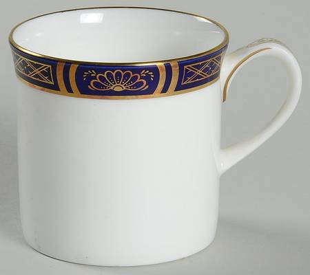 Mountbatten Cobalt Blue (Gold Trim) Flat Demitasse Cup