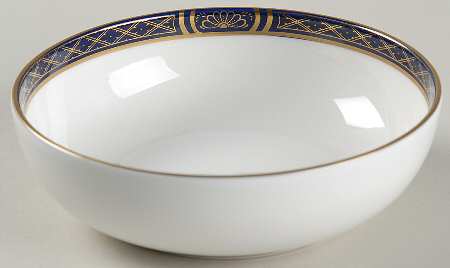 Mountbatten Cobalt Blue (Gold Trim) Fruit/Dessert (Sauce) Bowl