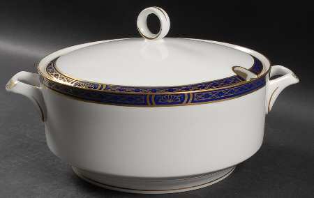 Mountbatten Cobalt Blue (Gold Trim) Tureen & Lid