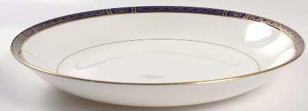 Mountbatten Cobalt Blue (Gold Trim) Large Deep Dish