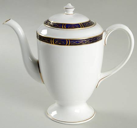 Mountbatten Cobalt Blue (Gold Trim) Coffee Pot & Lid