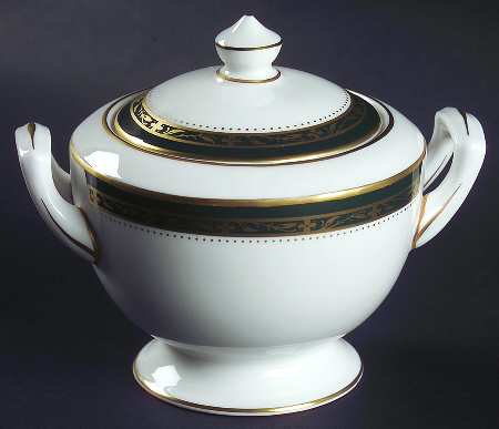 Odette (Green) Sugar Bowl & Lid