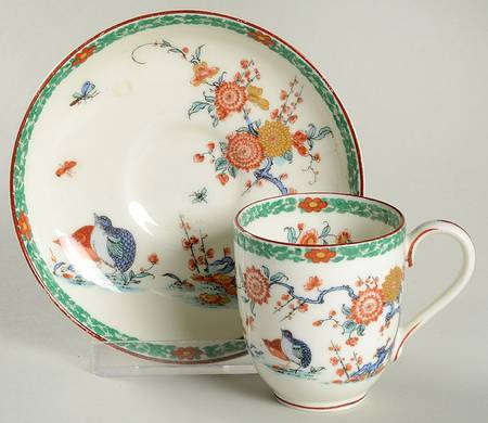 Old Bow Flat Demitasse Cup & Saucer Set