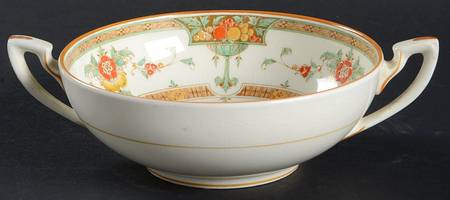 Orlando Orange Flat Cream Soup Bowl