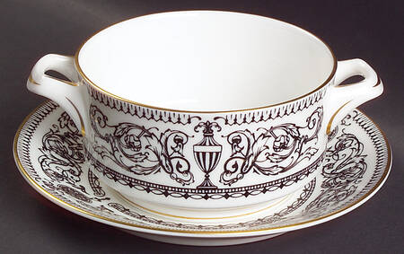 Padua Flat Cream Soup Bowl & Saucer Set