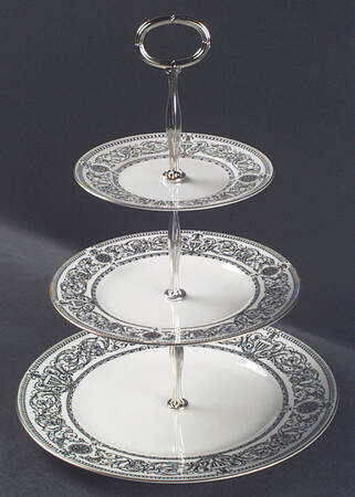 Padua 13 7/8"-14 1/4" 3-Tiered Serving Tray(DP,SP,BB) HC