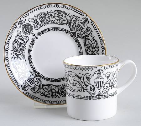 Padua Flat Demitasse Cup & Saucer Set