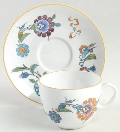 Palmyra Flat Cup & Saucer Set