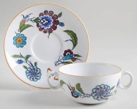 Palmyra Flat Cream Soup Bowl & Saucer Set