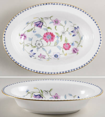 Patricia 10" Oval Vegetable Bowl