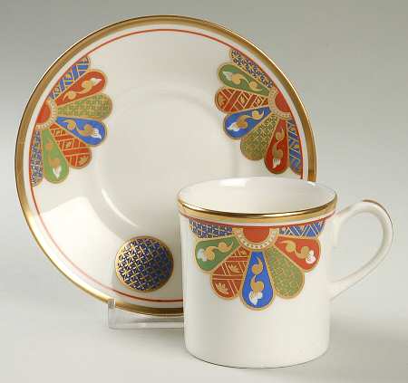 Pavilion Flat Demitasse Cup & Saucer Set