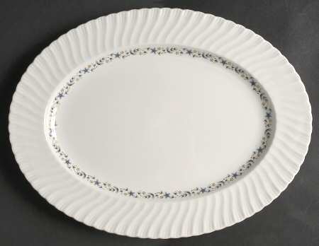 Petite Fleur (Swirl) 15" Oval Serving Platter