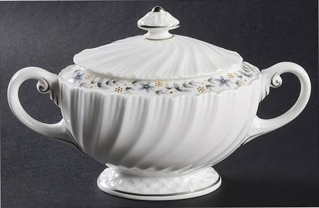 Petite Fleur (Swirl) Sugar Bowl & Lid