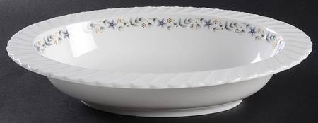 Petite Fleur (Swirl) 10" Oval Vegetable Bowl