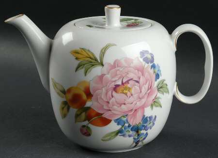 Pershore (Gold Trim) Teapot & Lid