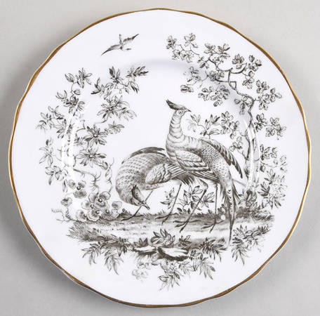 Pheasant Black Salad Plate