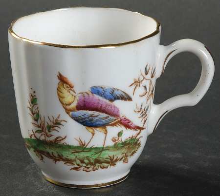 Pheasant Multicolor Flat Demitasse Cup
