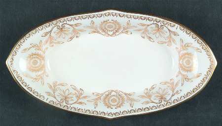 Pompadour Gold and White Relish/Olive Tray