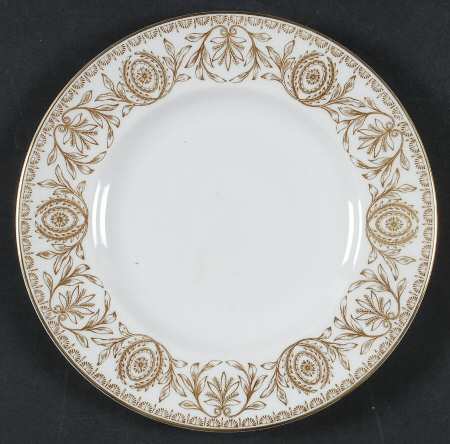 Pompadour Gold and White Salad Plate