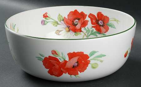 Poppies 10" Large Salad Serving Bowl
