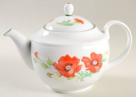 Poppies Teapot & Lid
