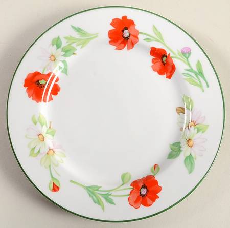 Poppies Salad Plate