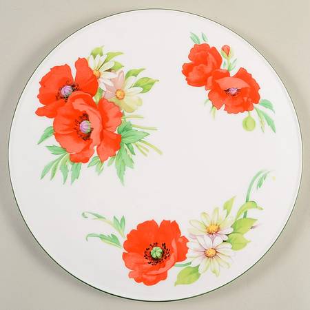 Poppies Cake Plate