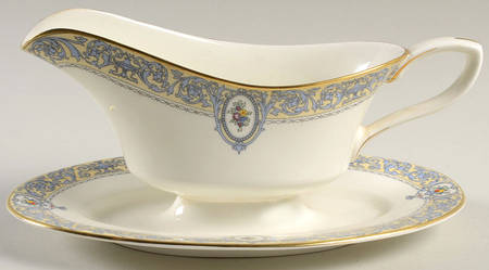 Portia (Z1407-1) Gravy Boat with Attached Underplate