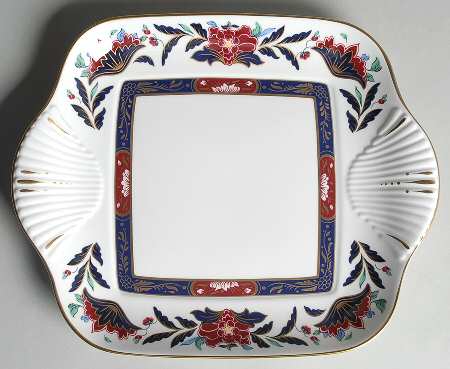 Prince Regent Square Handled Cake Plate