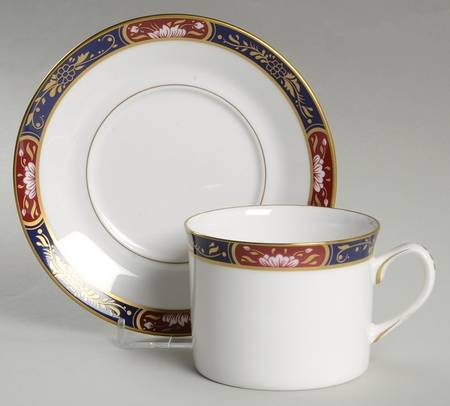 Prince Regent Flat Cup & Saucer Set