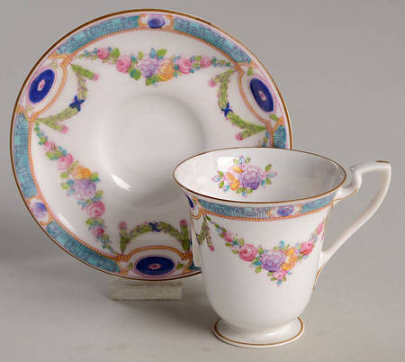 Puritan Footed Demitasse Cup & Saucer Set