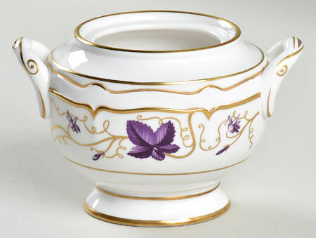 Purple Vine Sugar Bowl No Lid