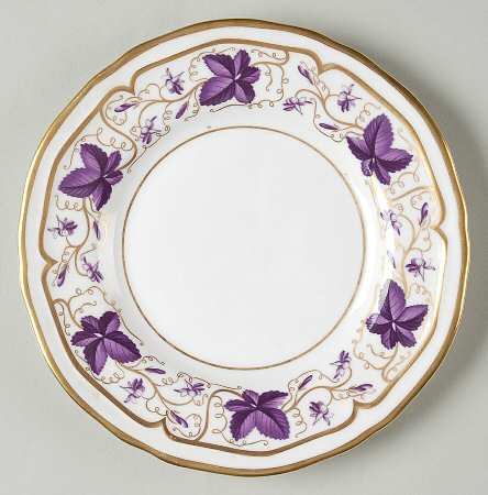 Purple Vine Bread & Butter Plate
