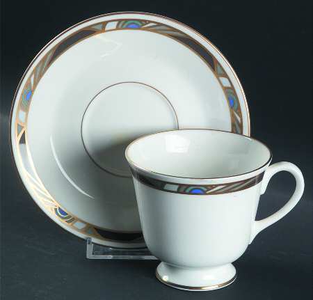 Raffles Footed Cup & Saucer Set