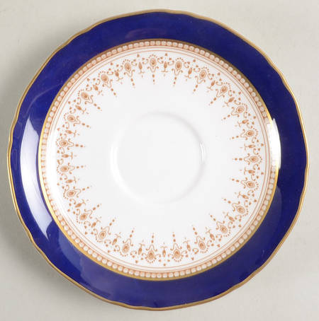 Regency Blue Saucer for Flat Cup